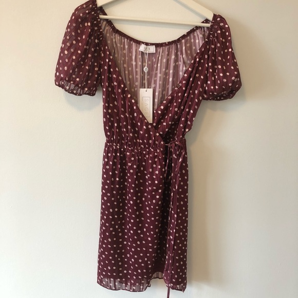 Sage the Label Polka Dot Wrap Dress- NWT! - Picture 16 of 16